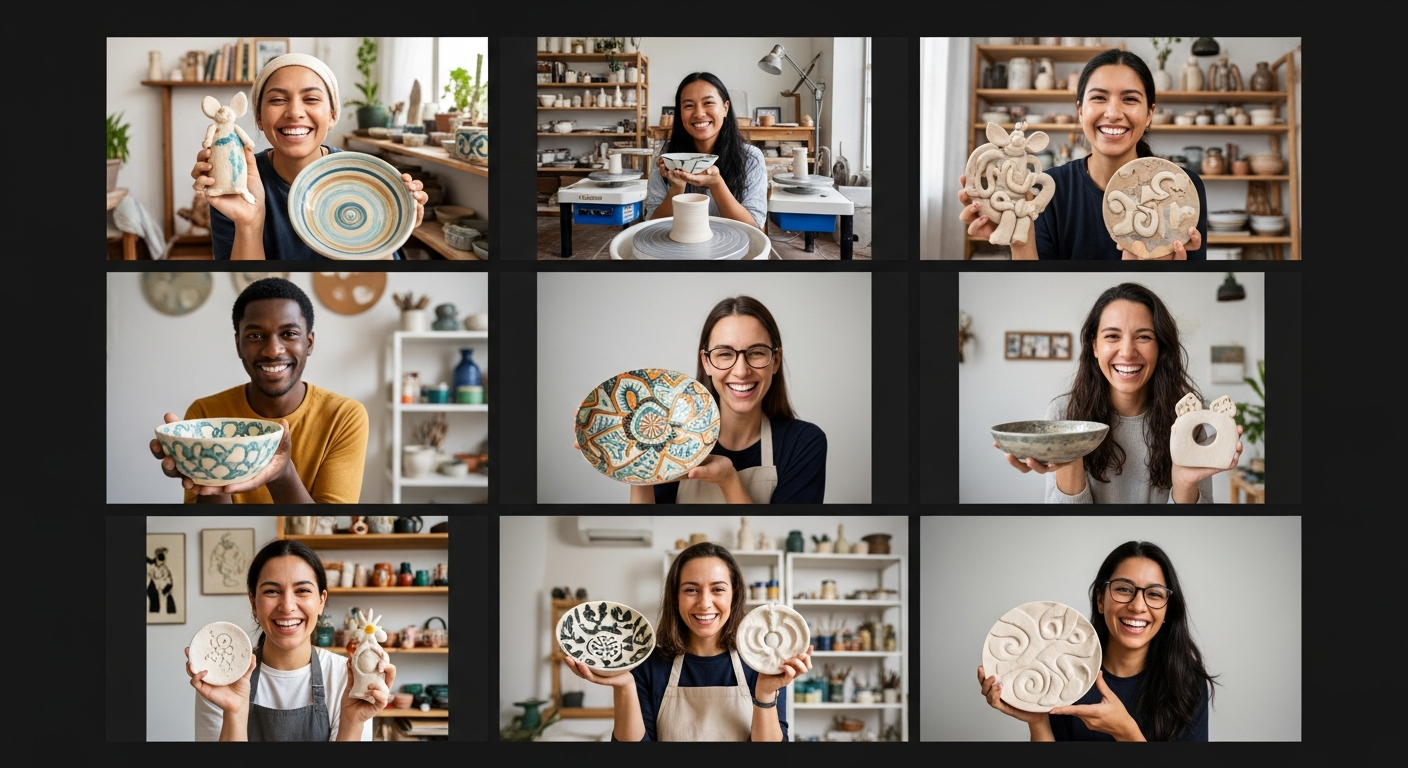 Групповое занятие по керамике онлайн