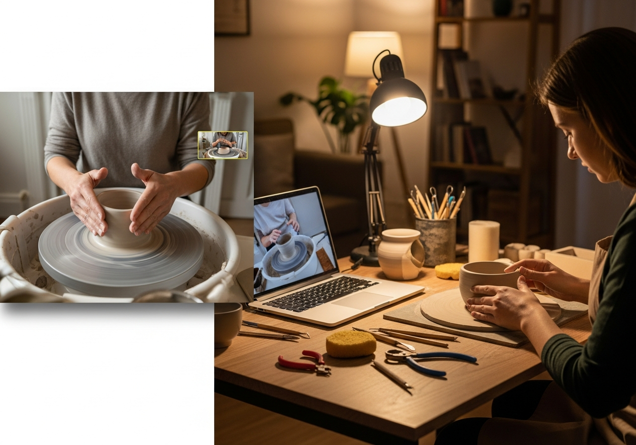 Онлайн-урок по гончарному кругу