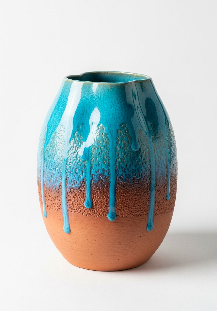 Ваза с глазурью